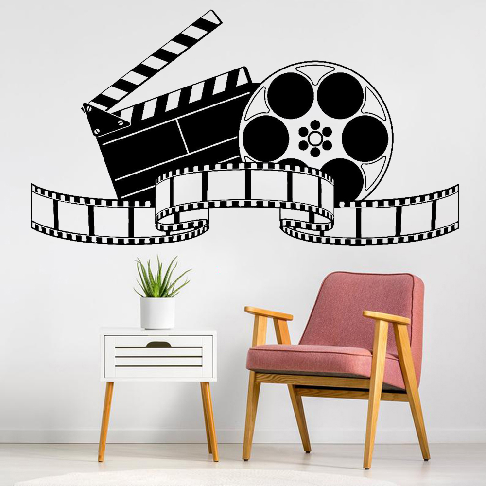 Home Cinema Room Accessories - Filming Vinyl Wall Decal Artistic Cinema