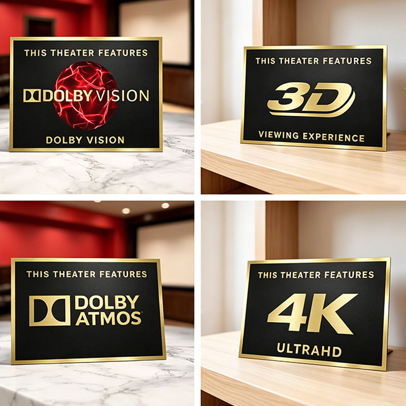 Home Cinema Room Accessories - Vintage Style Home Movie Theater Sign