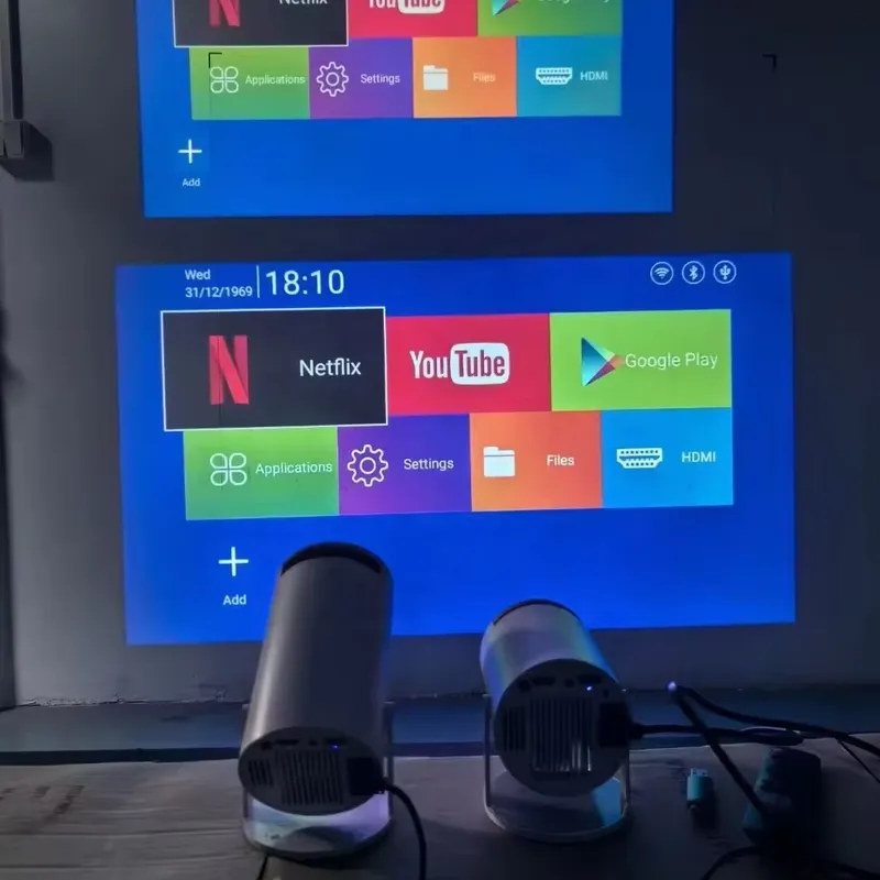 Home Cinema App - Latest HY300 Pro Smart Projector Auto