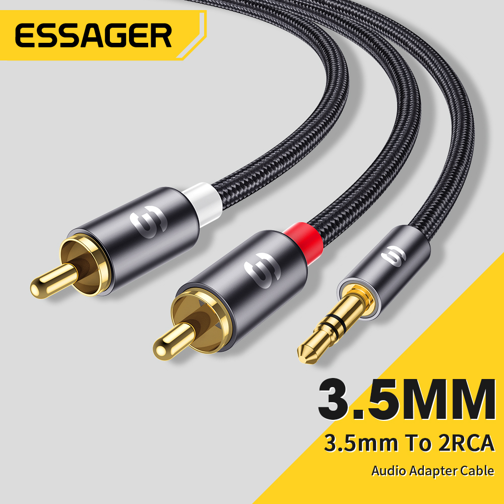 Home Cinema Amplifier - Essager RCA Audio Cable Stereo 3.5mm