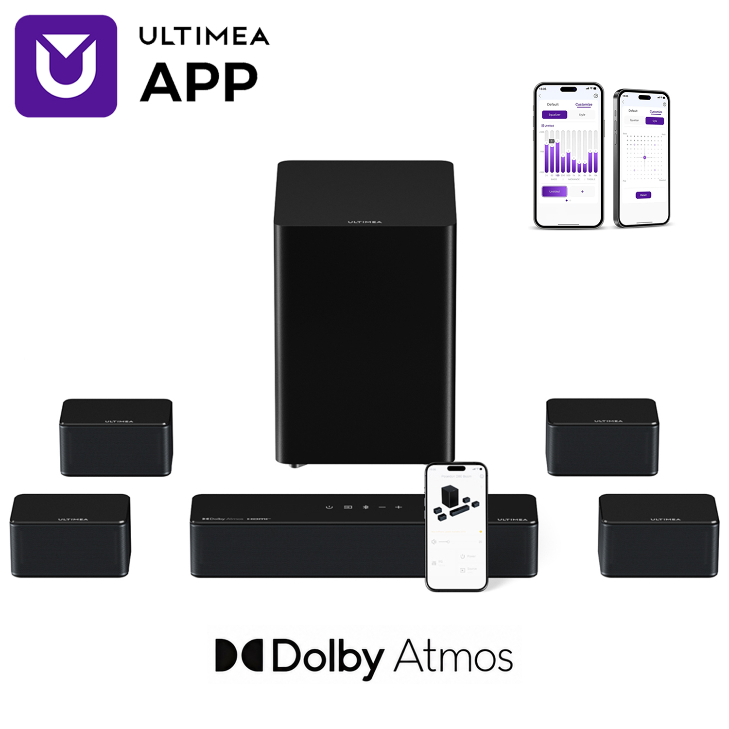 Home Cinema Ultimea - ULTIMEA Poseidon D80 7.1 Surround Soundbar