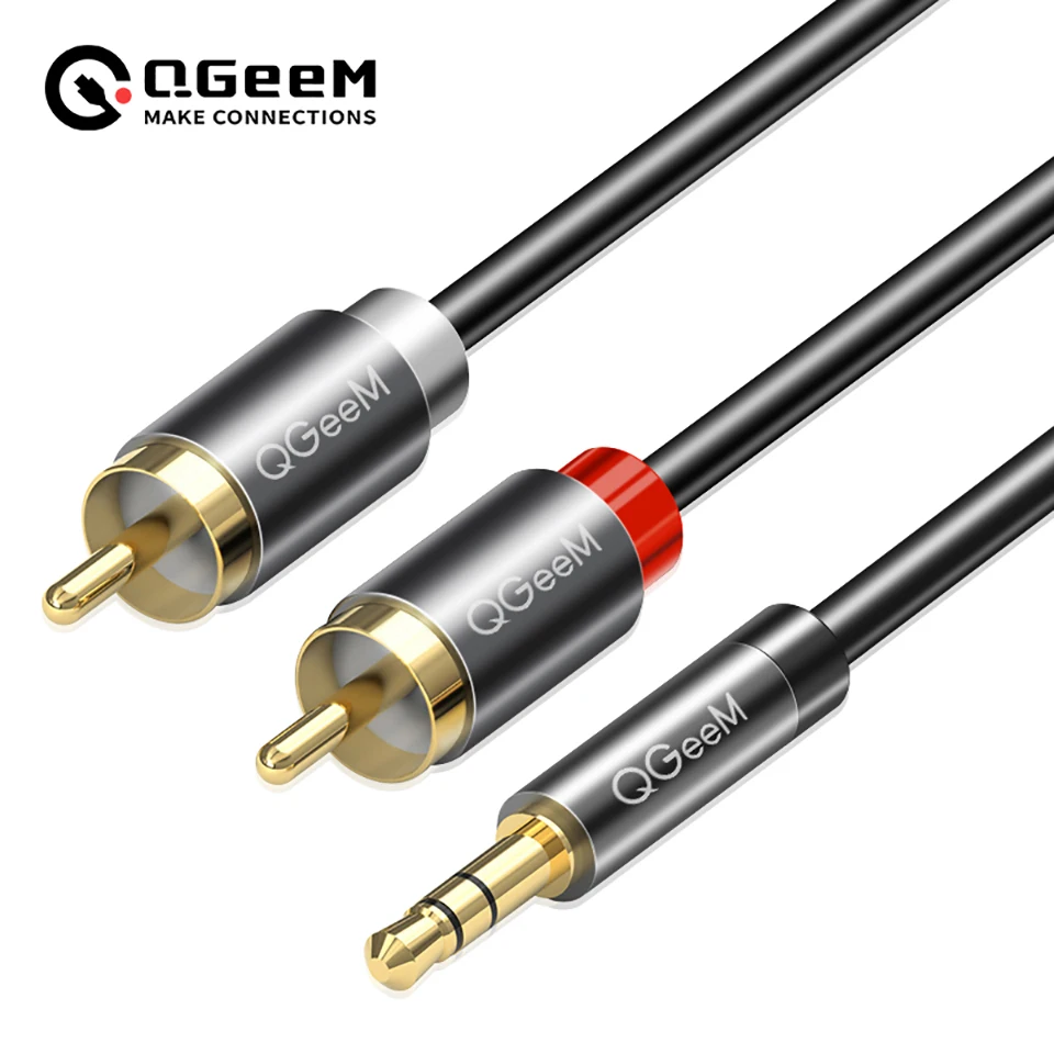 QGeeM RCA Cable 2RCA to 3.5 Au - Home Cinema Amplifier recension och pris