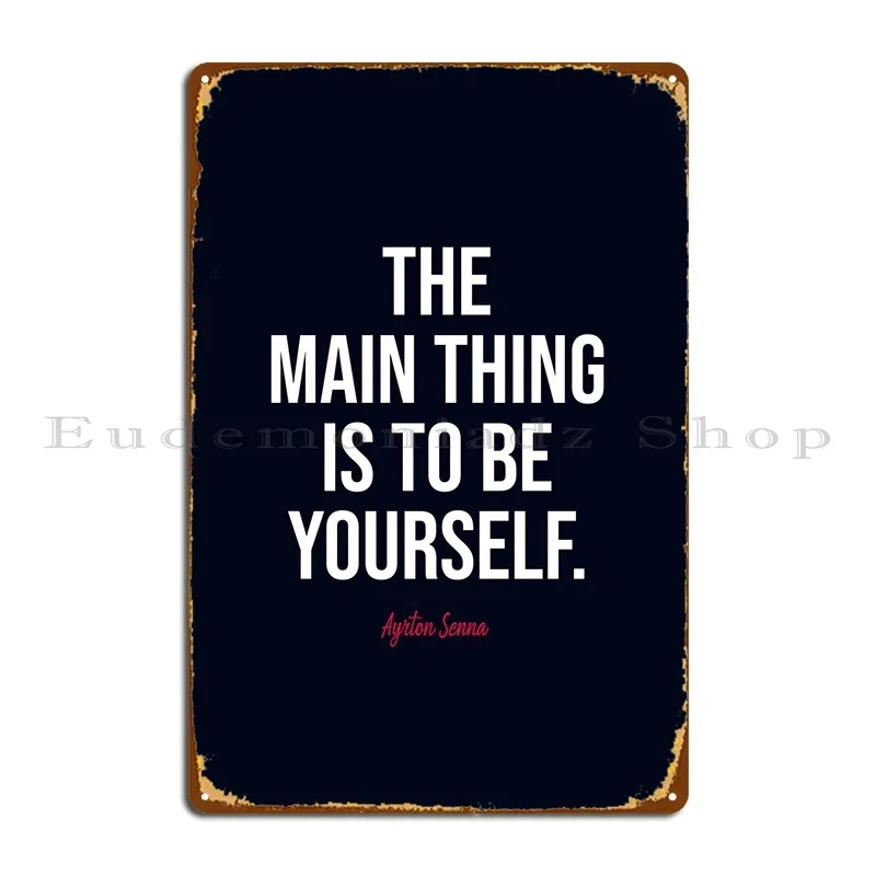Ayrton Senna Quotes Metal Sign - Home Cinema Quotes recension och pris