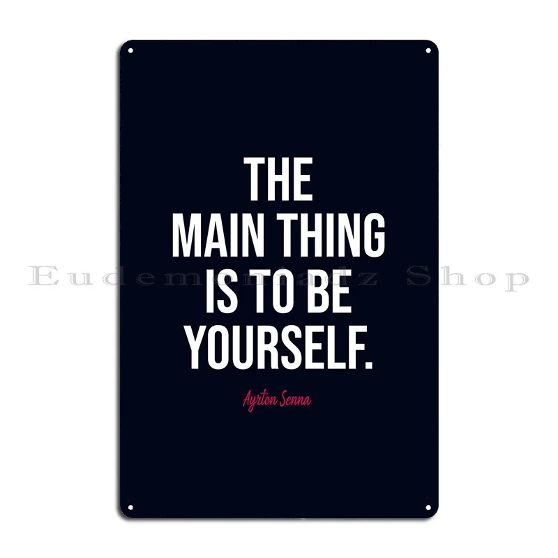 Ayrton Senna Quotes Metal Sign - Home Cinema Quotes recension och pris