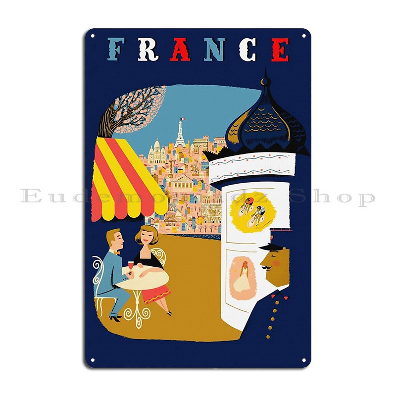 Vintage France Sidewalk Cafe T - Home Cinema France recension och pris