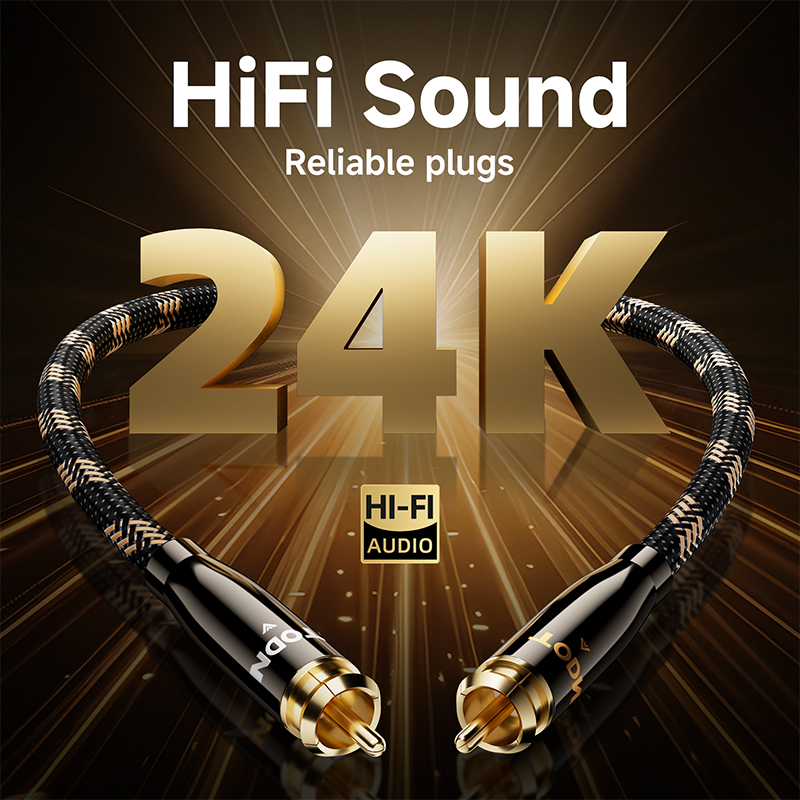 TODN RCA Cable HiFi Stereo 3.5 - Home Cinema Amplifier recension och pris