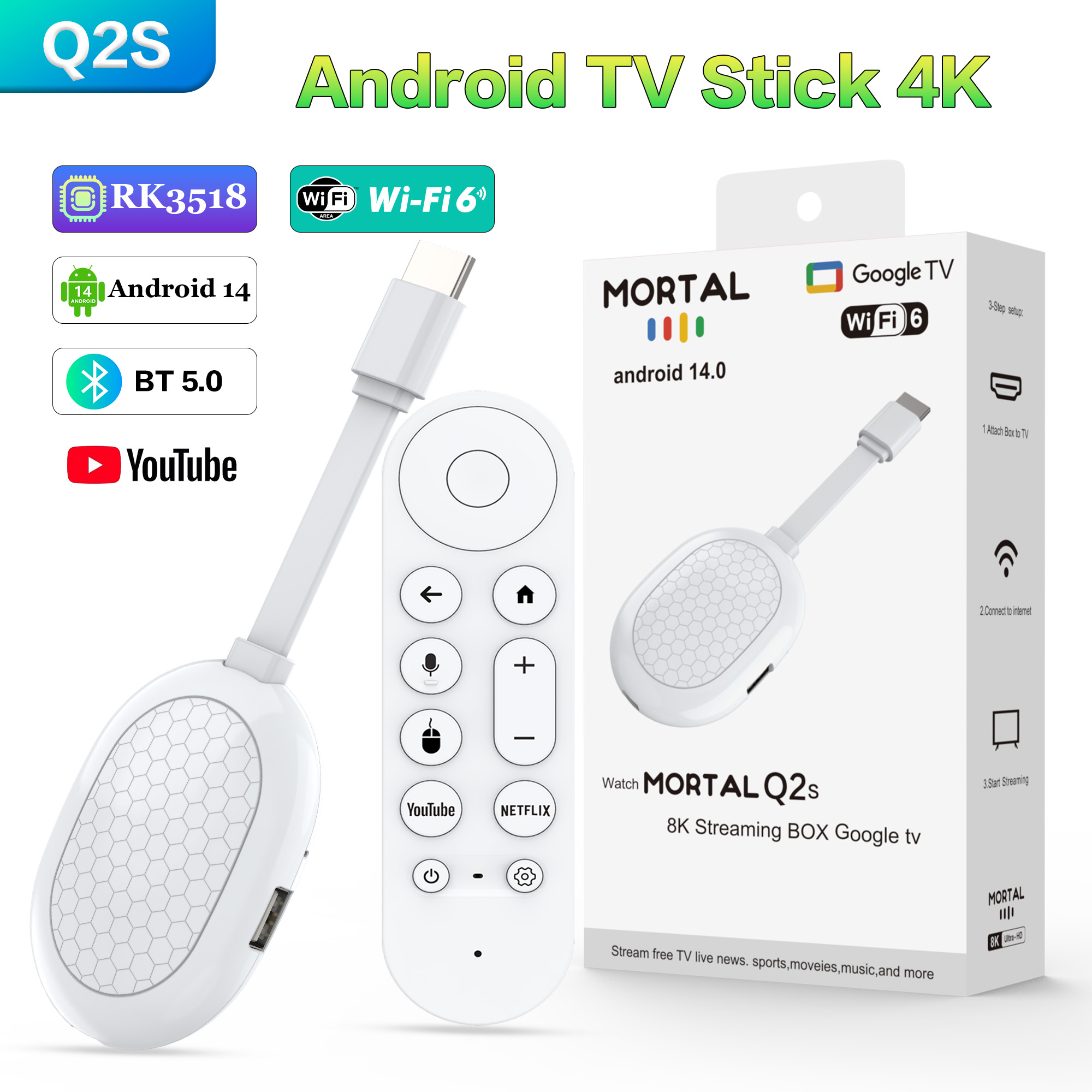 New Smart TV Stick Q2S Android - Smart Tv Stick recension och pris