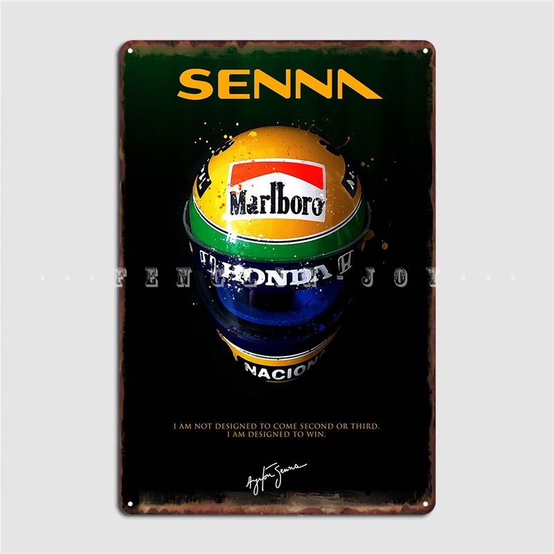 Senna Quote Minimalist Metal P - Home Cinema Quotes recension och pris