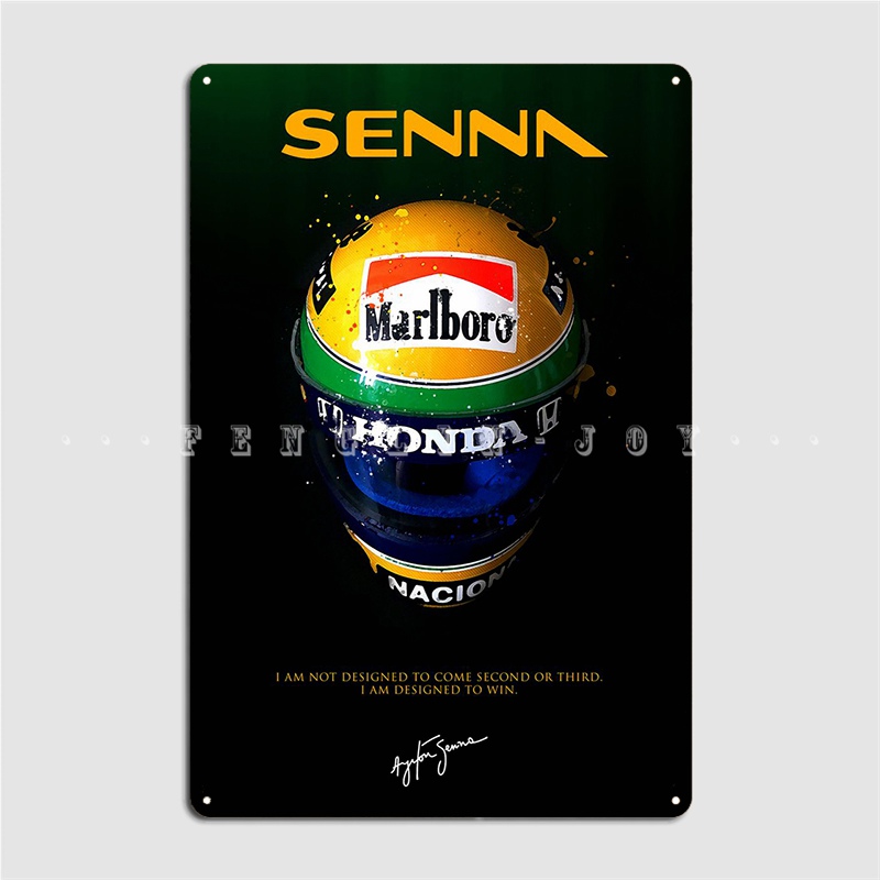 Senna Quote Minimalist Metal P - Home Cinema Quotes recension och pris