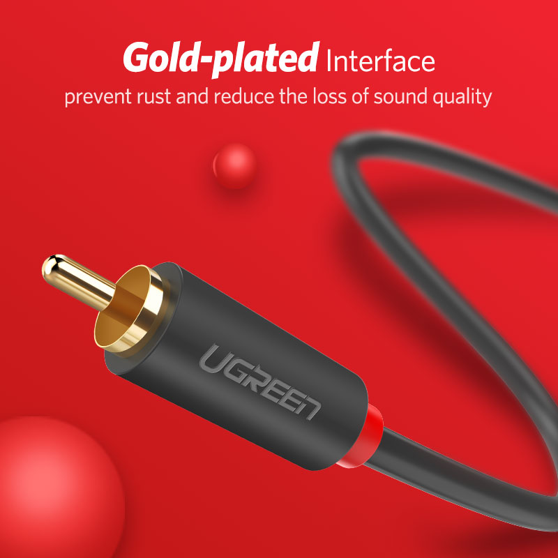 UGREEN 2RCA to 2 RCA Male to M - Home Cinema Amplifier recension och pris