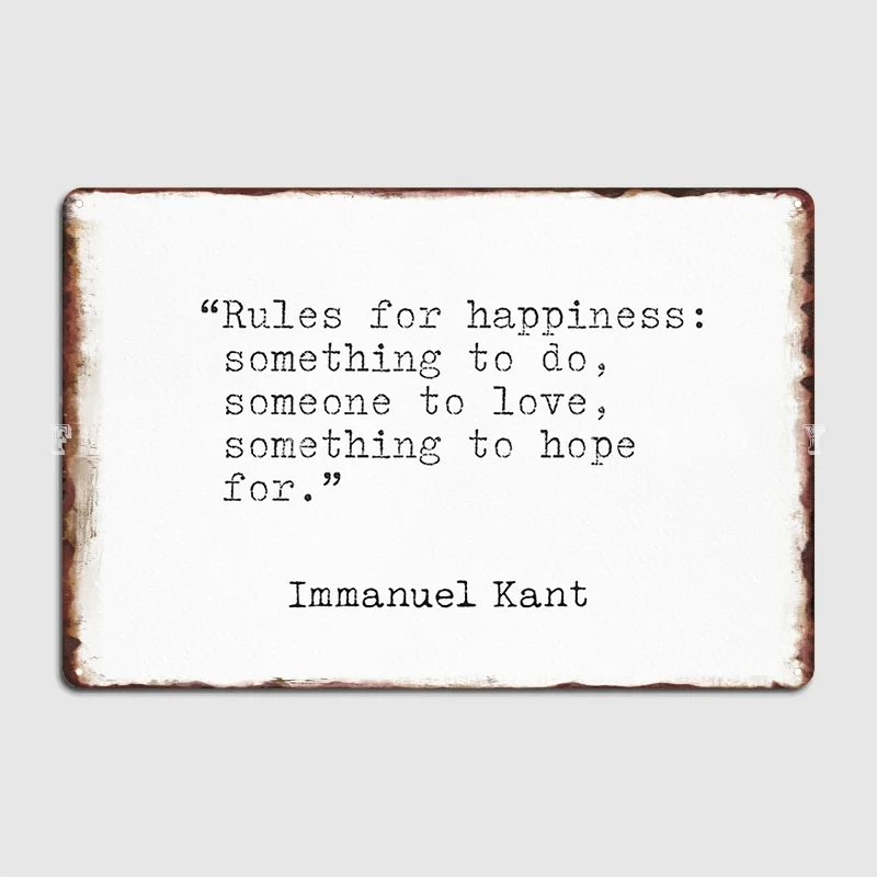Immanuel Kant Quotes Metal Sig - Home Cinema Quotes recension och pris