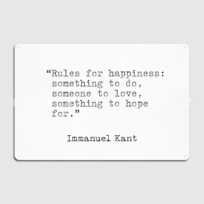 Immanuel Kant Quotes Metal Sig - Home Cinema Quotes recension och pris