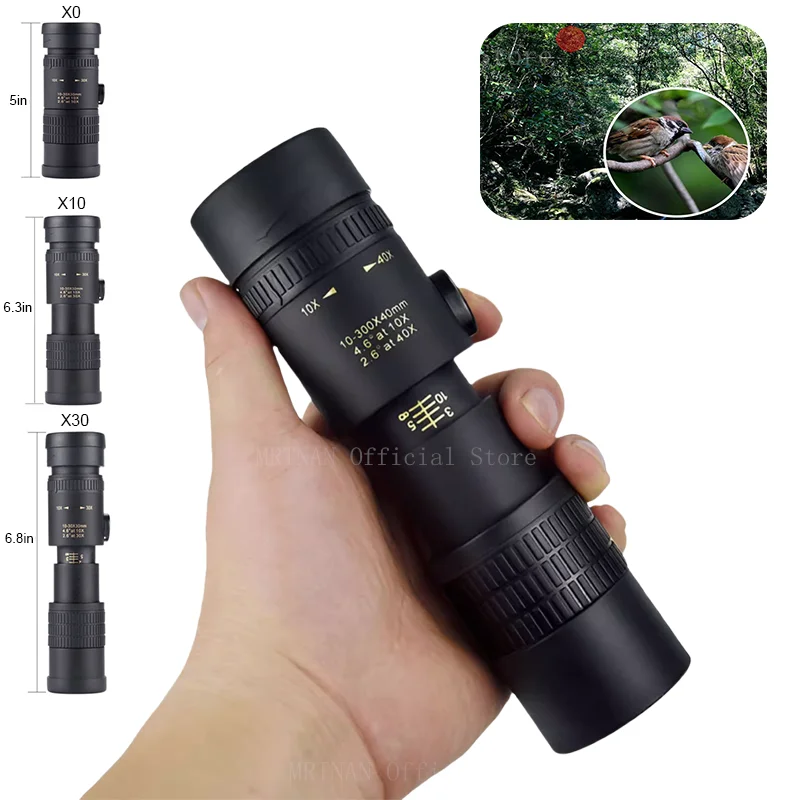 Powerful 10-300x40 HD Monocula - Home Cinema Center recension och pris