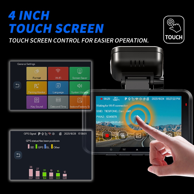 XUOIB RX4C 2K 4CH GPS Dash Cam - Home Cinema Blu Ray Sony recension och pris