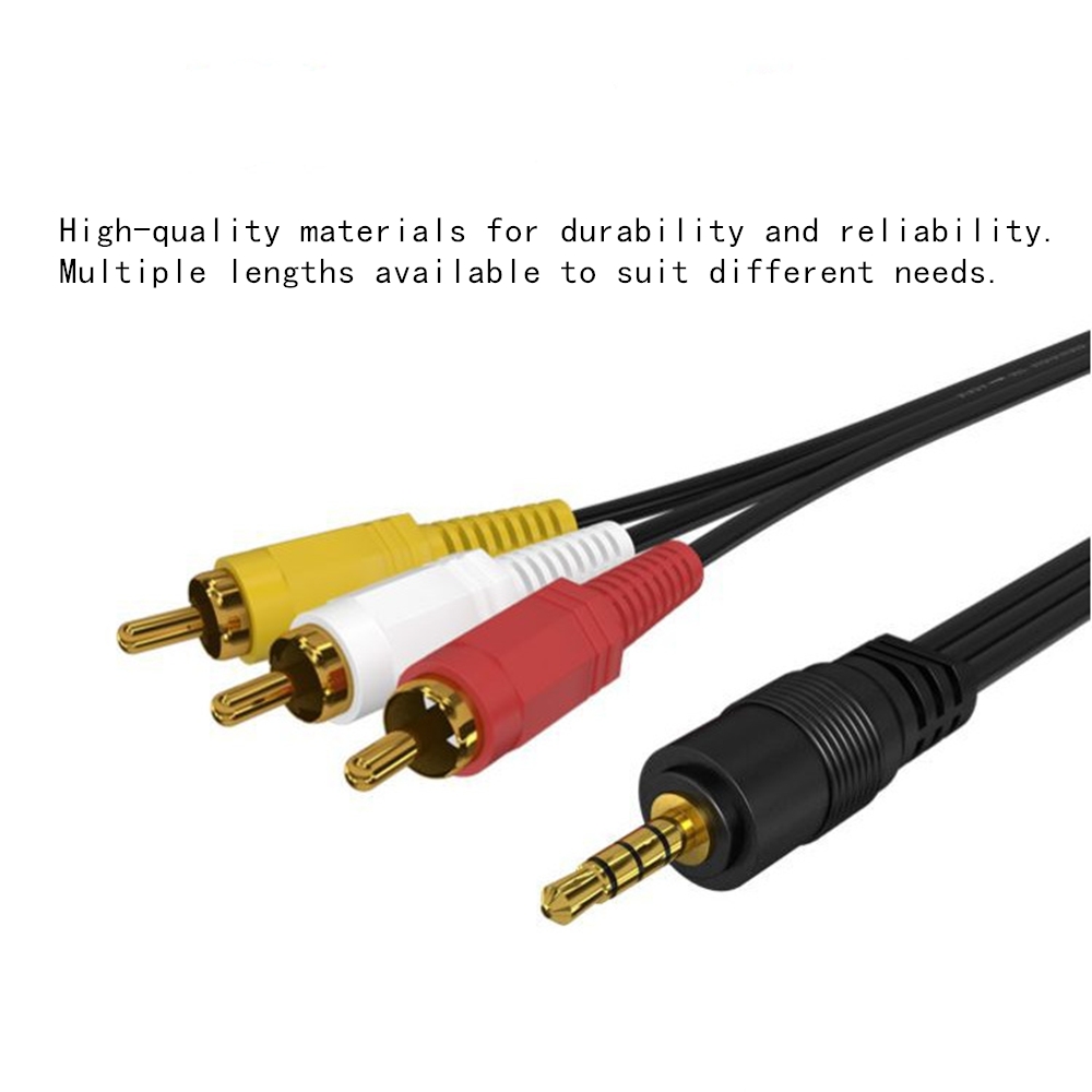 3.5mm to 3 RCA Audio Video Cab - Home Cinema Amplifier recension och pris