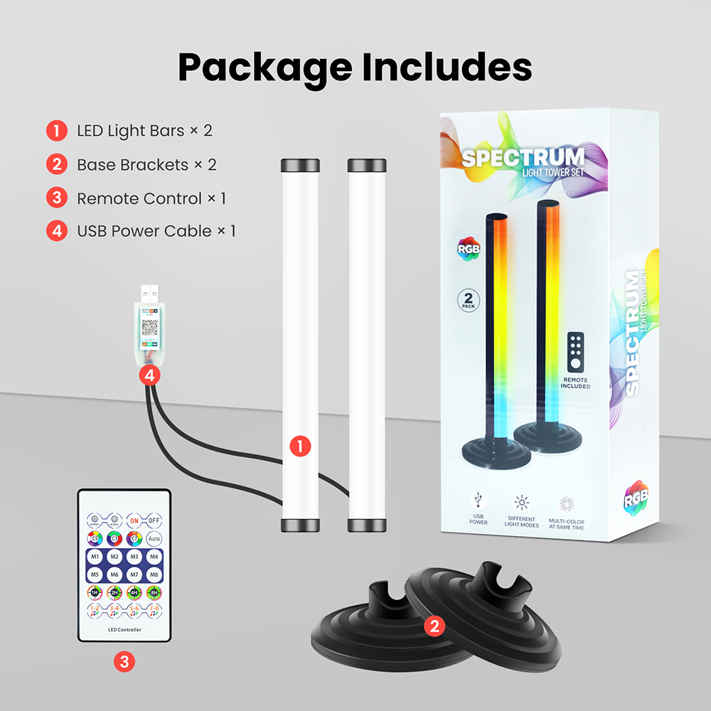 5V Smart LED Corner Floor Lamp - Home Cinema App recension och pris