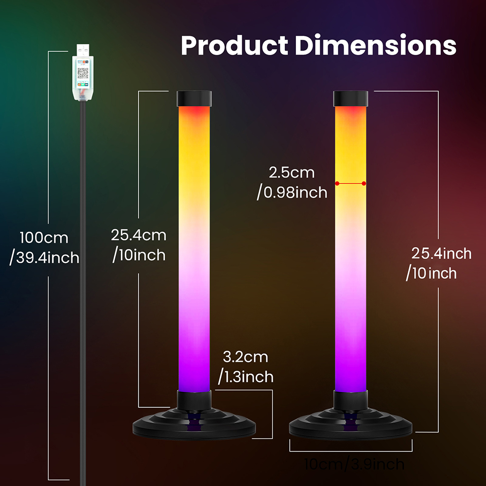 5V Smart LED Corner Floor Lamp - Home Cinema App recension och pris