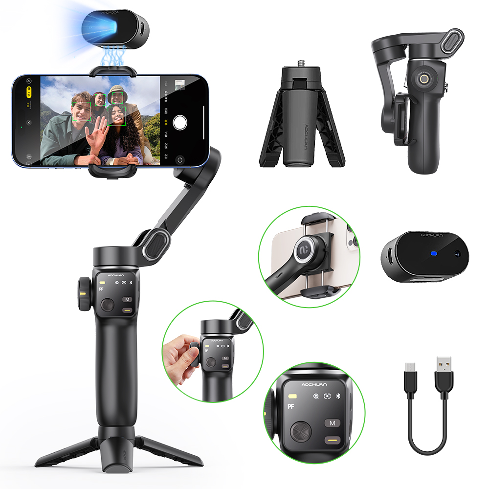 AOCHUAN Handheld Anti-shake Gi - Smart Tv Stick recension och pris
