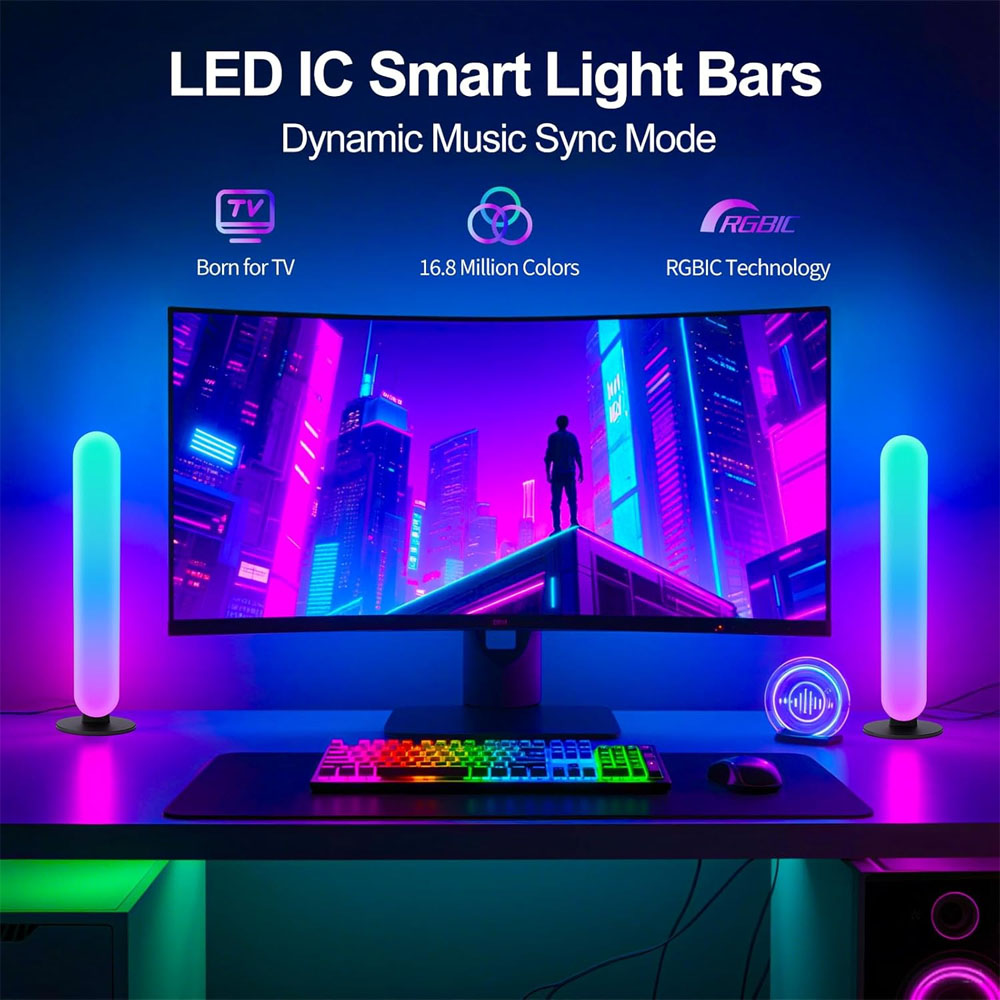 1/2/3Pcs Smart LED Light Bar,1 - Home Cinema Lighting recension och pris