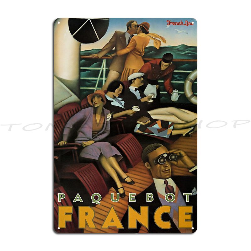 Paquebot France Retro Poster M - Home Cinema France recension och pris