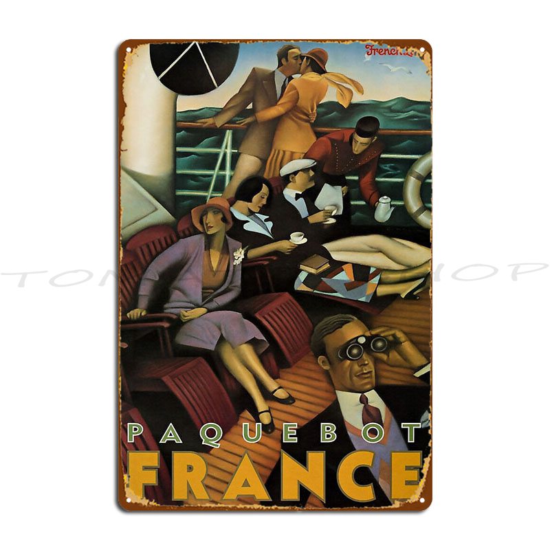 Paquebot France Retro Poster M - Home Cinema France recension och pris