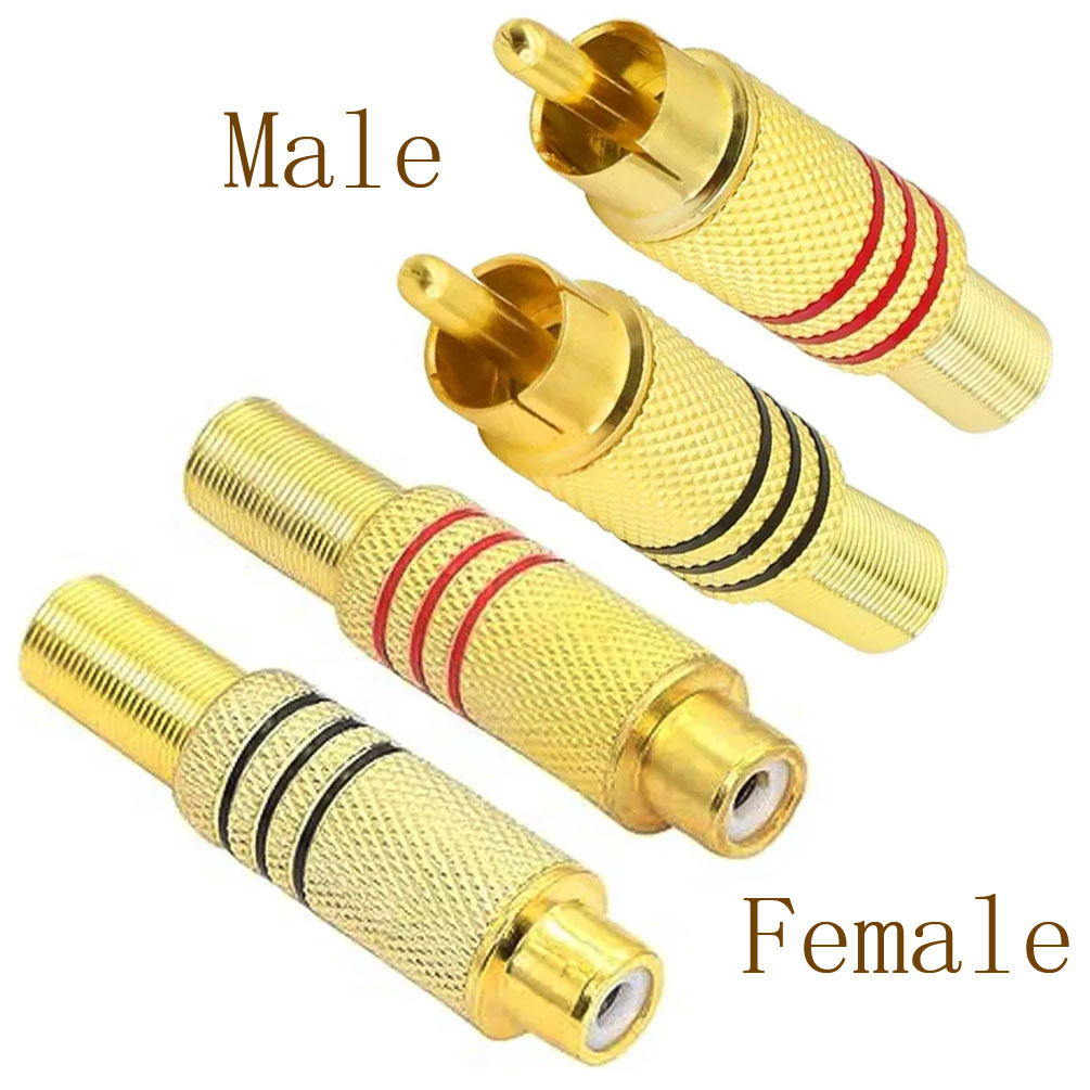 4PCS RCA Plug Gold Plated Sold - Home Cinema Amplifier recension och pris