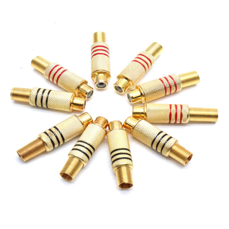 4PCS RCA Plug Gold Plated Sold - Home Cinema Amplifier recension och pris