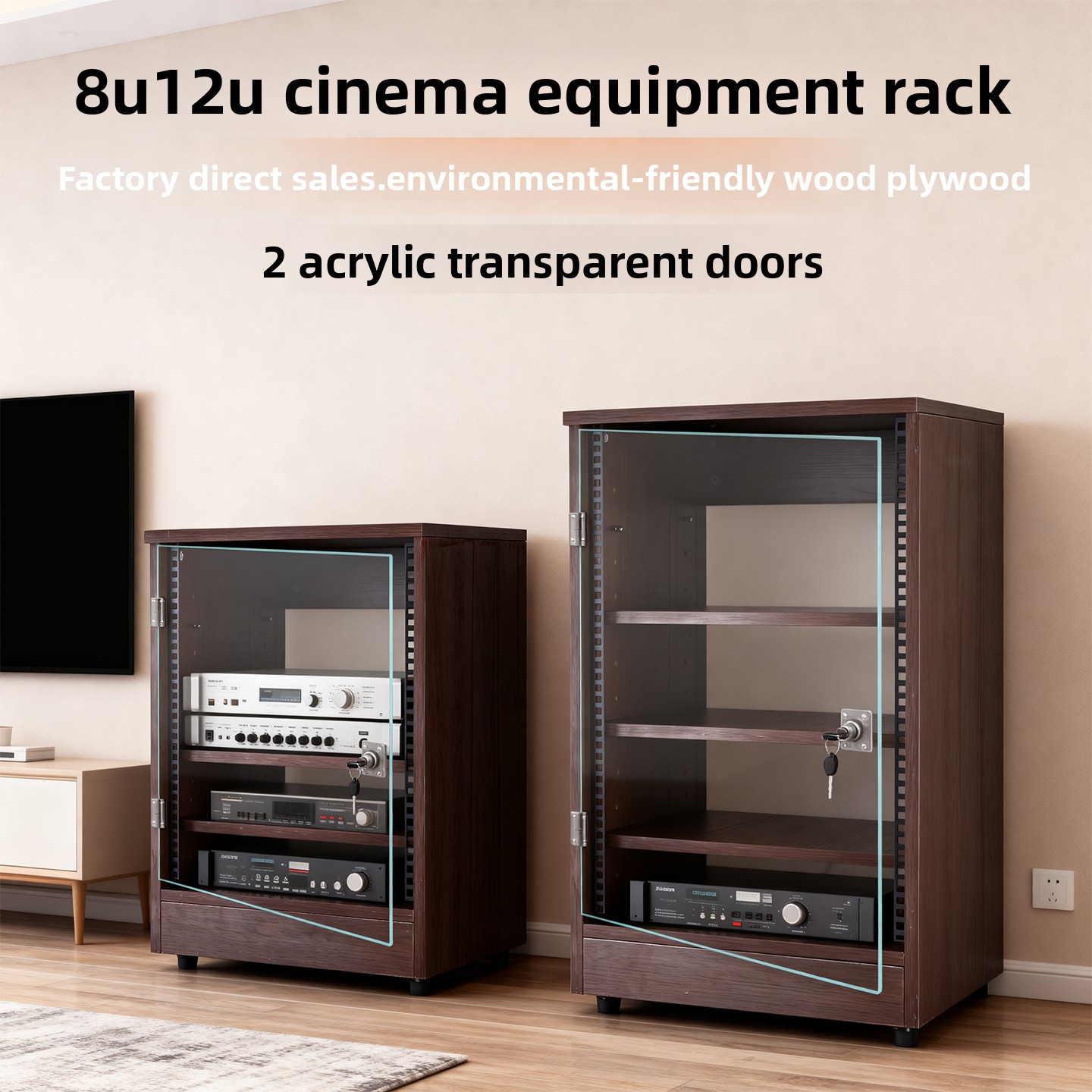 Front transparent door 8U - 16 - Home Cinema Amplifier recension och pris